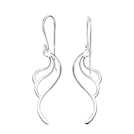 Sterling Silver Wave Earrings